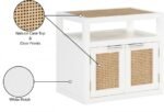 Cole Solid Wood And Natural Cane Nightstand - Image 13