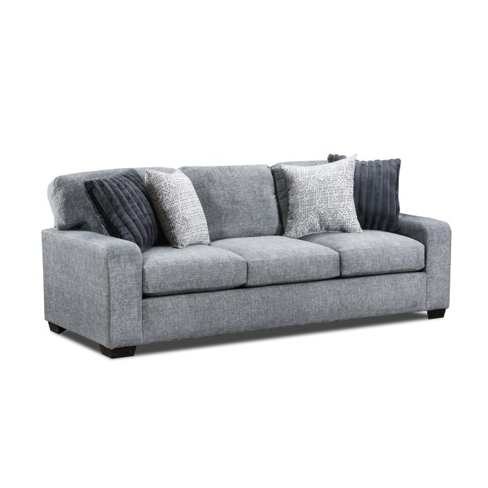 4003DowneyGray__l.jpg 99002CC-3 Sofa with Pillows - Image 1
