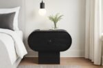 Harlow Solid Wood And Oak Veneer Nightstand - Image 2