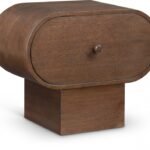 Harlow Solid Wood And Oak Veneer Nightstand