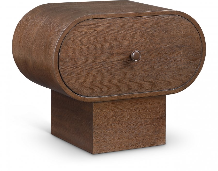 40217.jpg Harlow Solid Wood And Oak Veneer Nightstand - Image 1