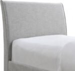 Myles Linen Textured Fabric Upholstered Twin Trundle Bed - Image 6