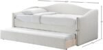 Arlo Boucle Fabric Upholstered Twin Daybed - Image 7