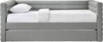 Beverly Vegan Leather Upholstered Twin Daybed - Image 3