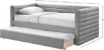Beverly Vegan Leather Upholstered Twin Daybed - Image 7