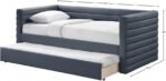 Beverly Vegan Leather Upholstered Twin Daybed - Image 7