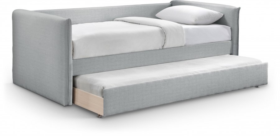 40308.jpg Colton Linen Textured Fabric Upholstered Twin Daybed - Image 1