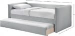 Colton Linen Textured Fabric Upholstered Twin Daybed - Image 7