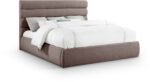 Adam Linen Textured Fabric Upholstered Bed