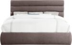 Adam Linen Textured Fabric Upholstered Bed - Image 3