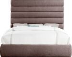 Adam Linen Textured Fabric Upholstered Bed - Image 3