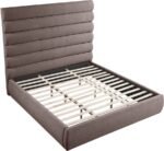 Adam Linen Textured Fabric Upholstered Bed - Image 7