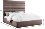 Adam Linen Textured Fabric Upholstered Bed - Image 9