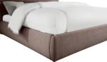 Adam Linen Textured Fabric Upholstered Bed - Image 6