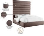 Adam Linen Textured Fabric Upholstered Bed - Image 10