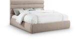 Adam Linen Textured Fabric Upholstered Bed