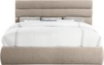 Adam Linen Textured Fabric Upholstered Bed - Image 3