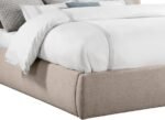 Adam Linen Textured Fabric Upholstered Bed - Image 6