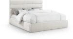 Adam Linen Textured Fabric Upholstered Bed