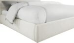 Adam Linen Textured Fabric Upholstered Bed - Image 6