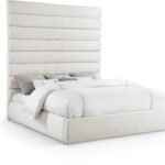 Adam Linen Textured Fabric Upholstered Bed