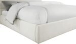 Adam Linen Textured Fabric Upholstered Bed - Image 6