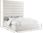 Adam Linen Textured Fabric Upholstered Bed - Image 9