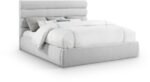 Adam Linen Textured Fabric Upholstered Bed