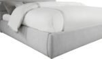 Adam Linen Textured Fabric Upholstered Bed - Image 6