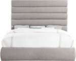 Adam Linen Textured Fabric Upholstered Bed - Image 3