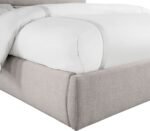 Adam Linen Textured Fabric Upholstered Bed - Image 6
