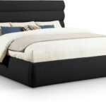 Adam Boucle Fabric Upholstered Bed