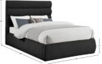 Adam Boucle Fabric Upholstered Bed - Image 9