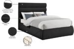 Adam Boucle Fabric Upholstered Bed - Image 10