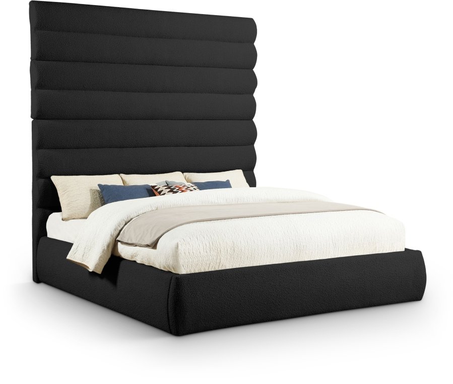 40396.jpg Adam Boucle Fabric Upholstered Bed - Image 1