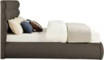Adam Boucle Fabric Upholstered Bed - Image 4