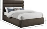 Adam Boucle Fabric Upholstered Bed - Image 9