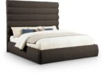 Adam Boucle Fabric Upholstered Bed