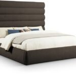 Adam Boucle Fabric Upholstered Bed