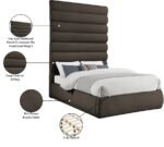 Adam Boucle Fabric Upholstered Bed - Image 10