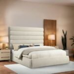 Adam Boucle Fabric Upholstered Bed - Image 2