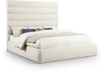 Adam Boucle Fabric Upholstered Bed