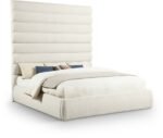 Adam Boucle Fabric Upholstered Bed