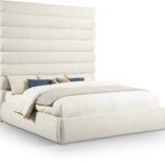 Adam Boucle Fabric Upholstered Bed