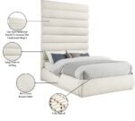 Adam Boucle Fabric Upholstered Bed - Image 10