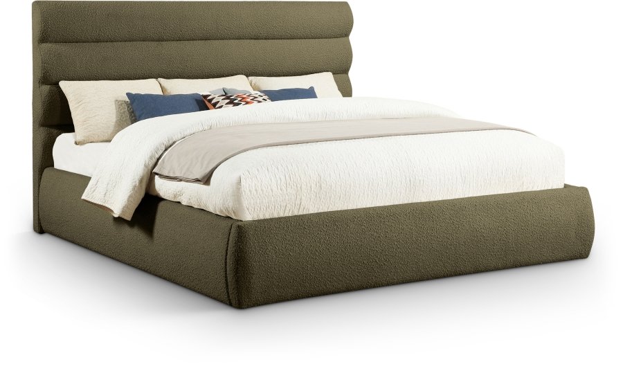 40433.jpg Adam Boucle Fabric Upholstered Bed - Image 1