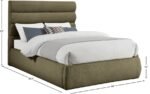 Adam Boucle Fabric Upholstered Bed - Image 9