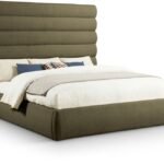 Adam Boucle Fabric Upholstered Bed