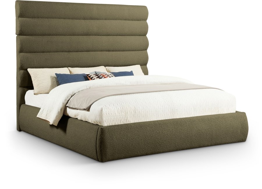 40434.jpg Adam Boucle Fabric Upholstered Bed - Image 1