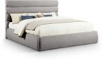 Adam Boucle Fabric Upholstered Bed
